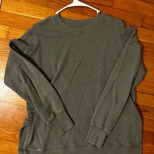 Green/ grey pullover oversized Aerie sweatshirt